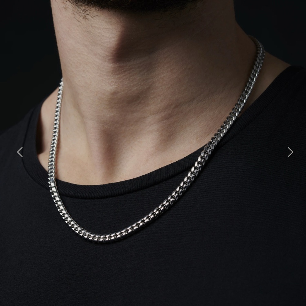 Men's Silver Chain Necklace